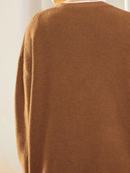 Button Down V-neck Long Sleeve Cardigan (10)
