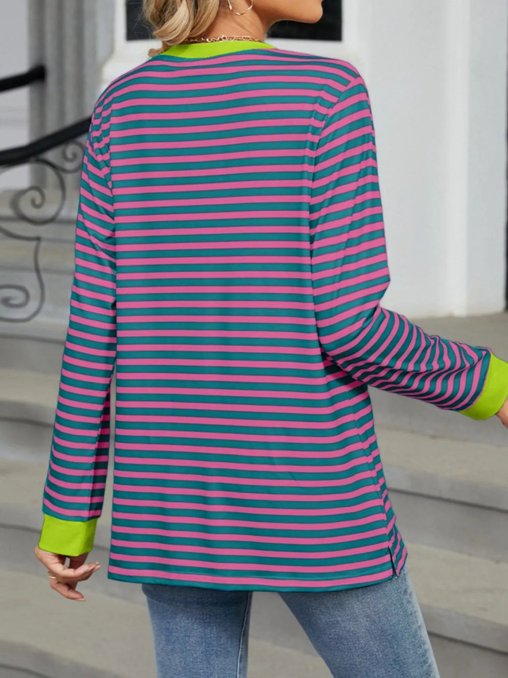Striped Long Sleeve T-shirt (16)