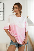Tie-dye Round Neck Tee Shirt (3)