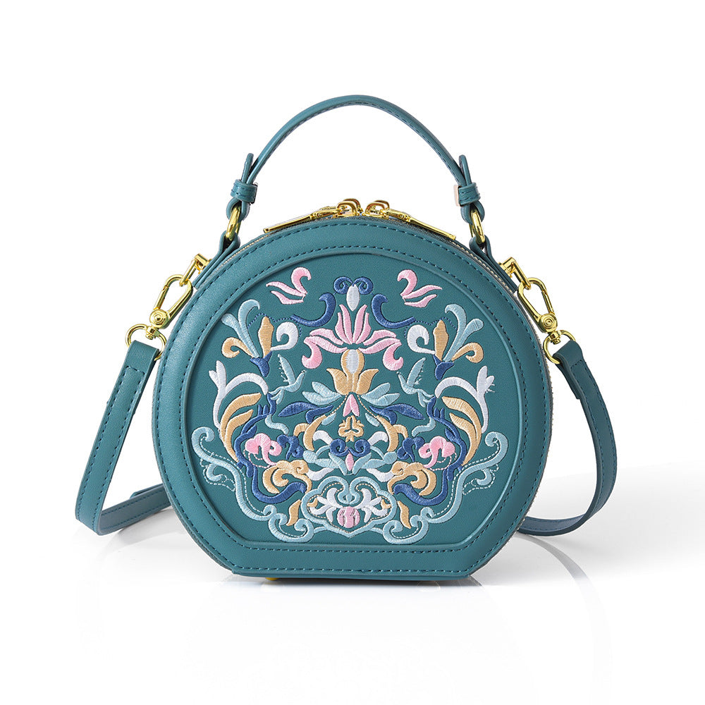 Literary Shoulder Bag Small Crossbody Round photo 4
