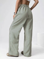 Striped High-waisted Wide Leg Pants (12)