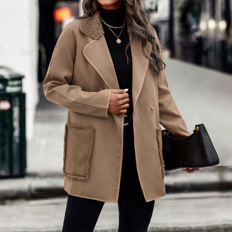 Reversible Brown Wool Coat photo 1