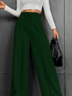 Wide Leg Drawstring Waist Pants (8)