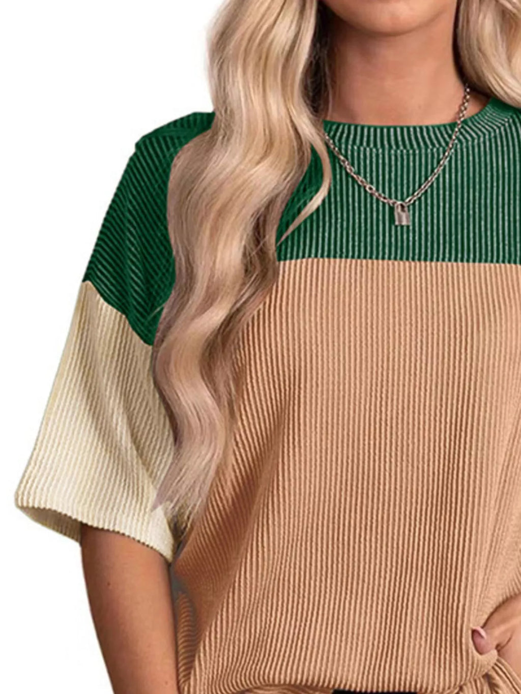 Block Half Sleeve Top (12)