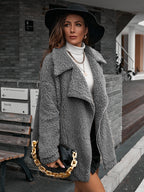 Zip-up Collared Teddy Jacket (3)