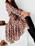 Printed Tie Waist Midi Dress (22)