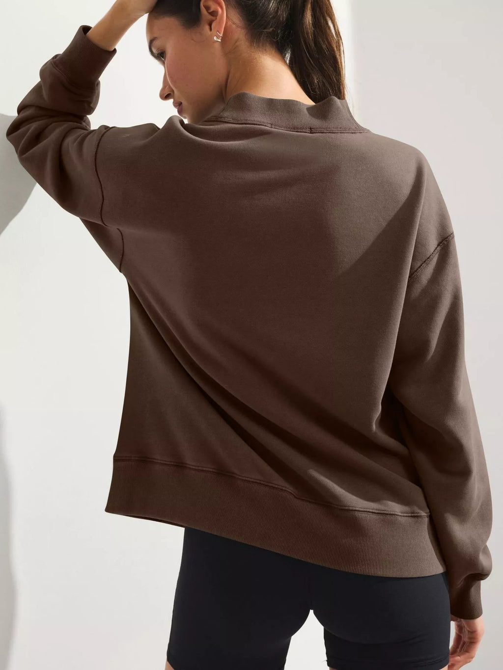 Mock Neck Oversized Sweatshirt (4)