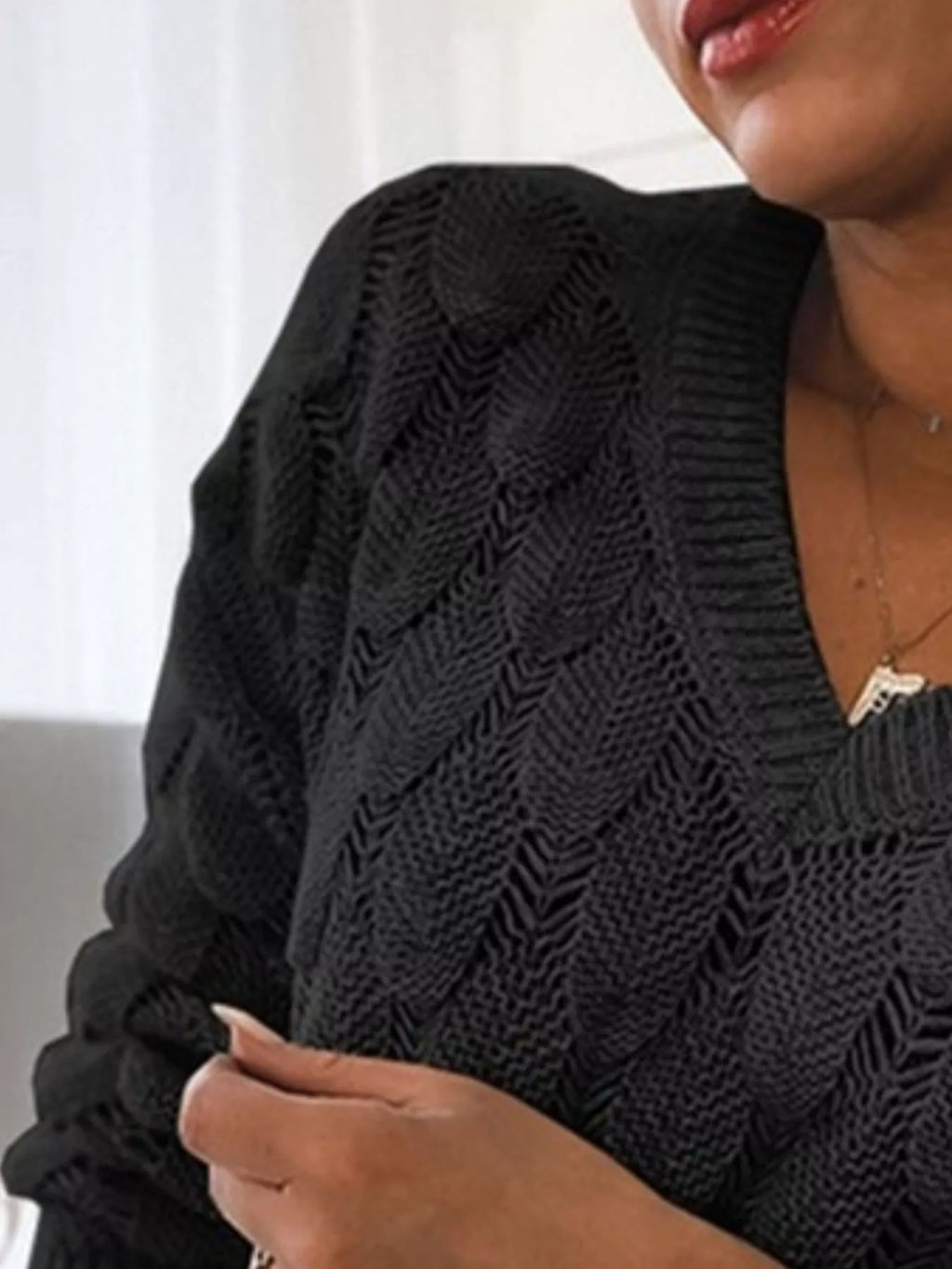 V-neck Knitted Sweater (15)