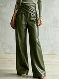 Criss-cross Wide Leg Pants