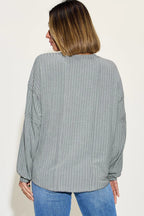 Full Size Ribbed Round Neck Long Sleeve T-shirt (14)