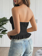 Ruffled Hem Tube Top (7)