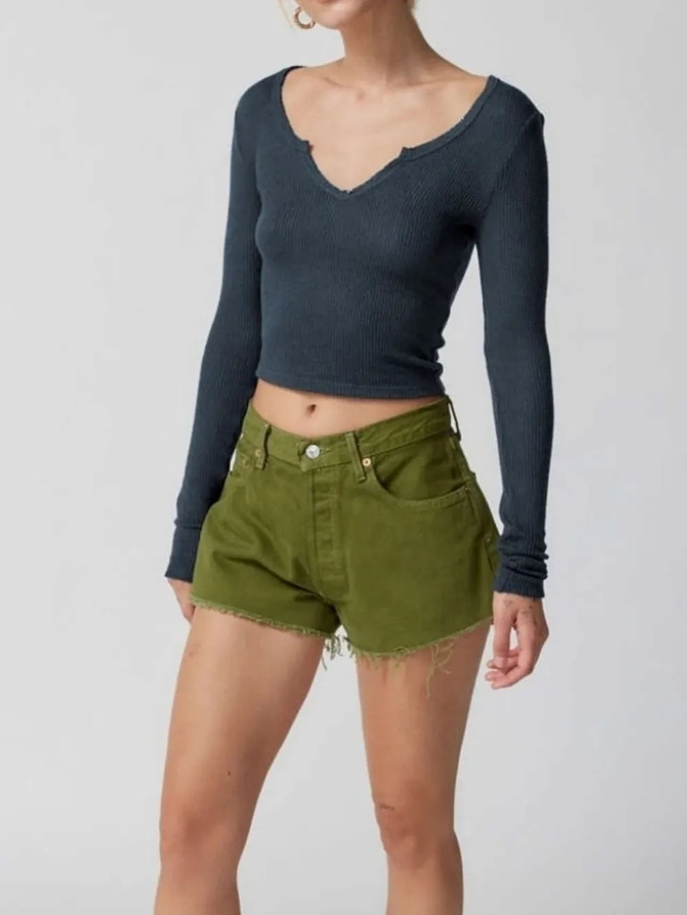 Notched Long Sleeve T-shirt (19)