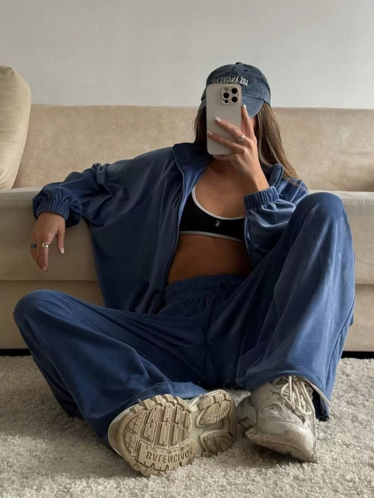 Zip-up Hoodie Joggers Set (3)