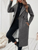 Lapel Collar Longline Coat (12)