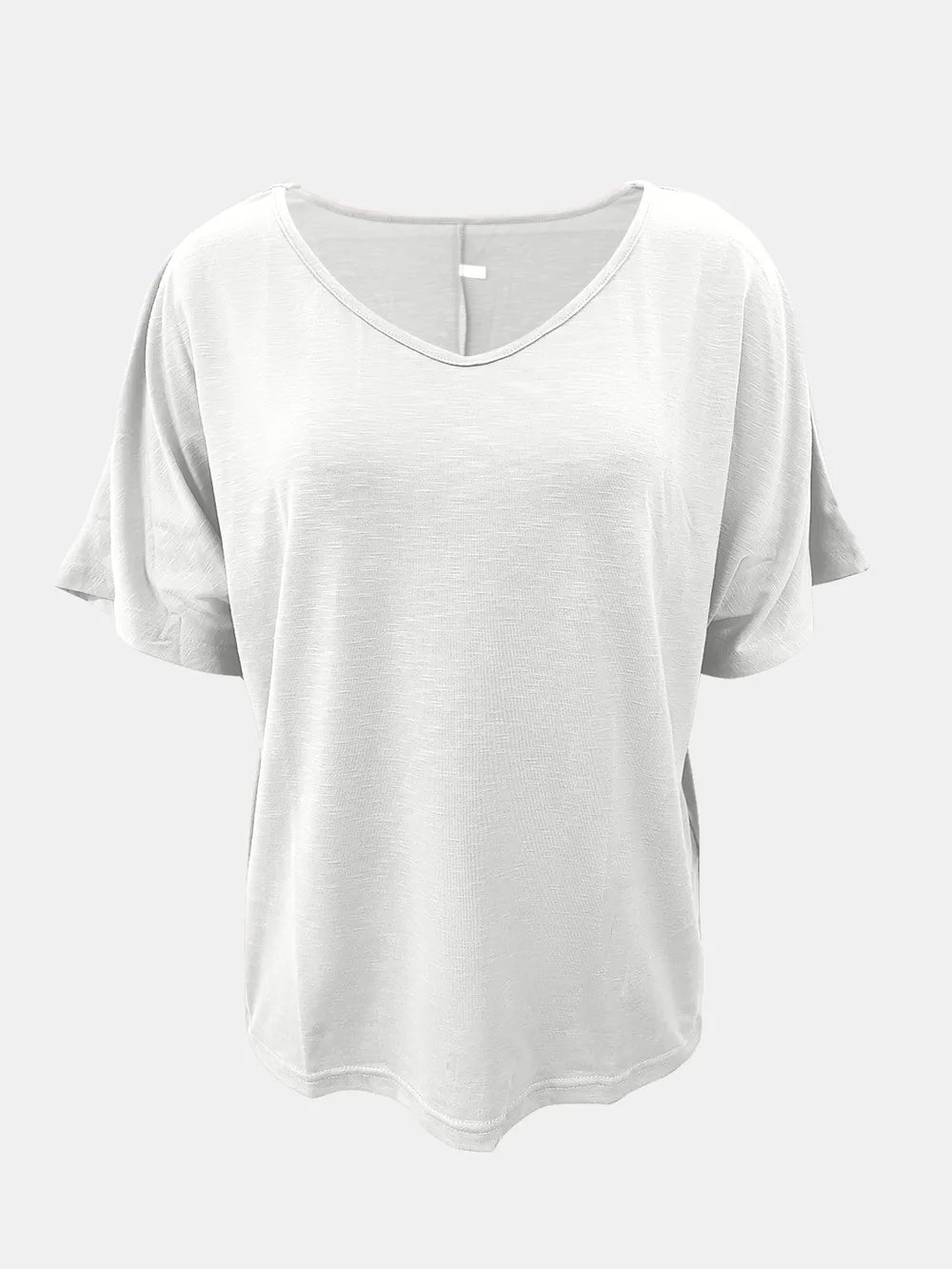 Full Size Scoop Neck Short Sleeve T-shirt (12)