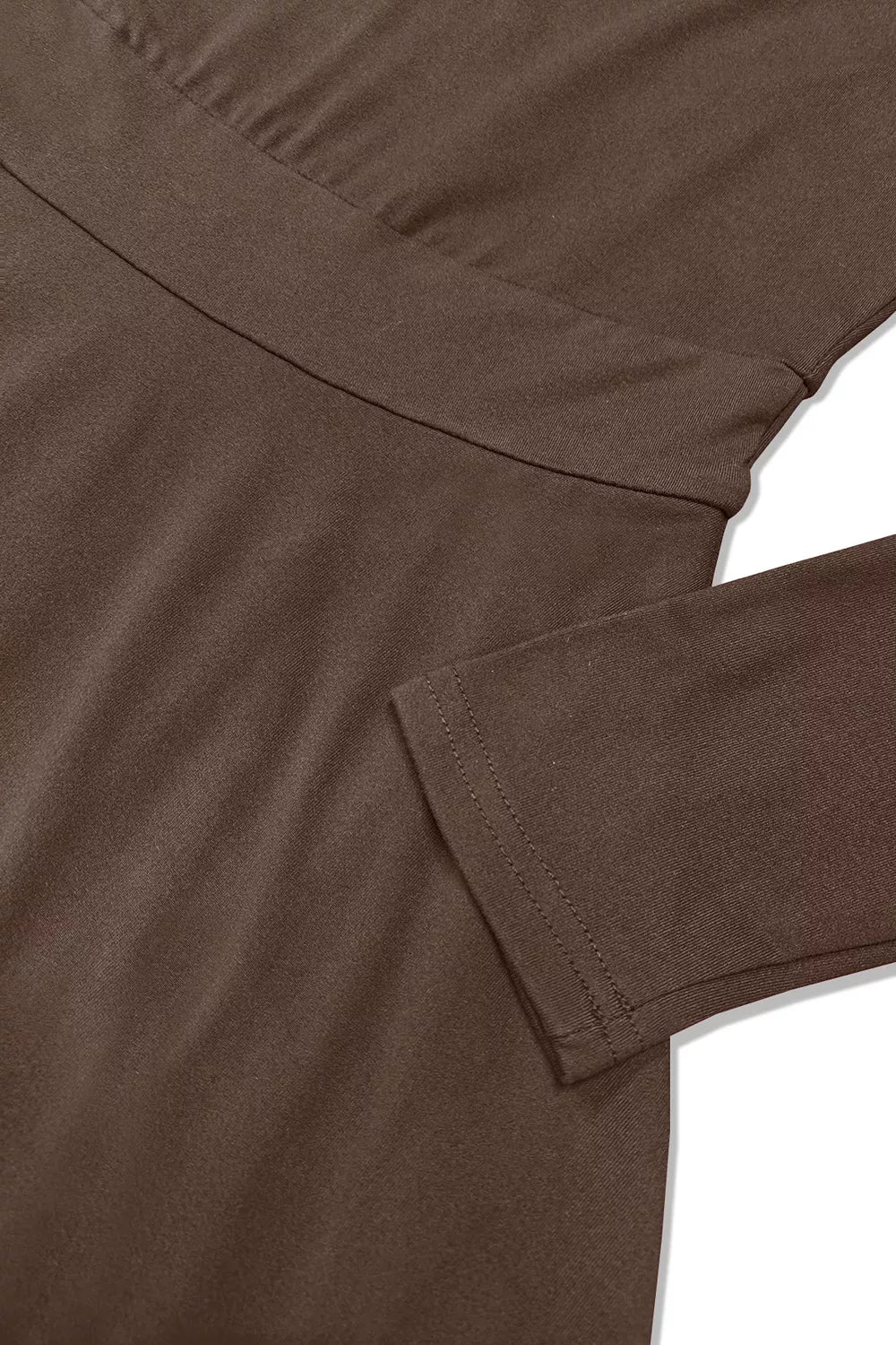 Layered Long Sleeve V-neck Mini Dress (6)