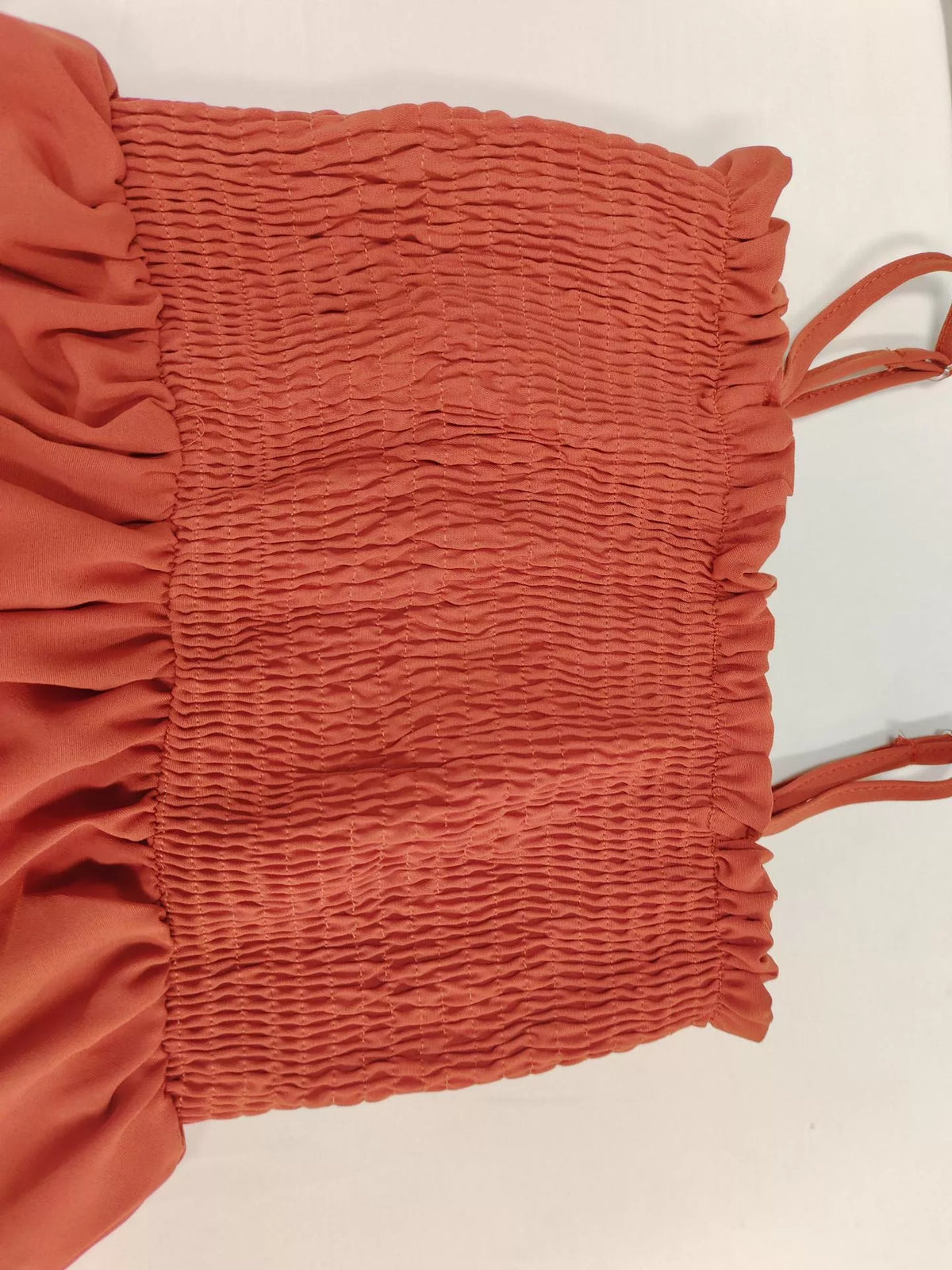 Smocked Wide Leg Jumpsuit (2)