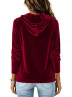 Full Size Velvet Drawstring Long Sleeve Hoodie Plus (8)