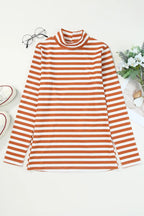 Striped Mock Neck Long Sleeve Top (14)