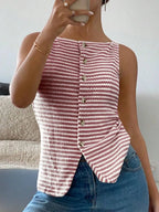Button Down Striped Tank (9)