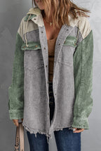 Snap Front Hooded Corduroy Shacket (3)