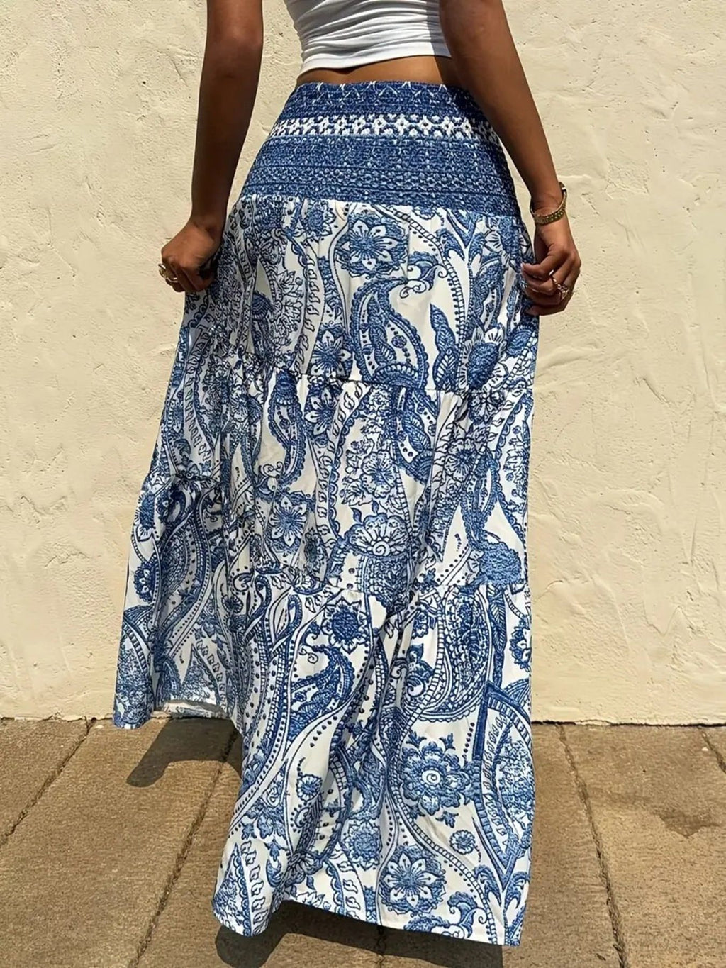 Paisley Print Maxi Skirt (4)