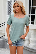 Eyelet Short Sleeve T-shirt (16)