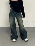 Plus Size Idle Retro Washed Jeans photo 7