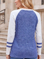 Ribbed Raglan Sleeve T-shirt (10)