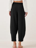 Full Size Drawstring Wide Leg Cropped Pants Plus (6)