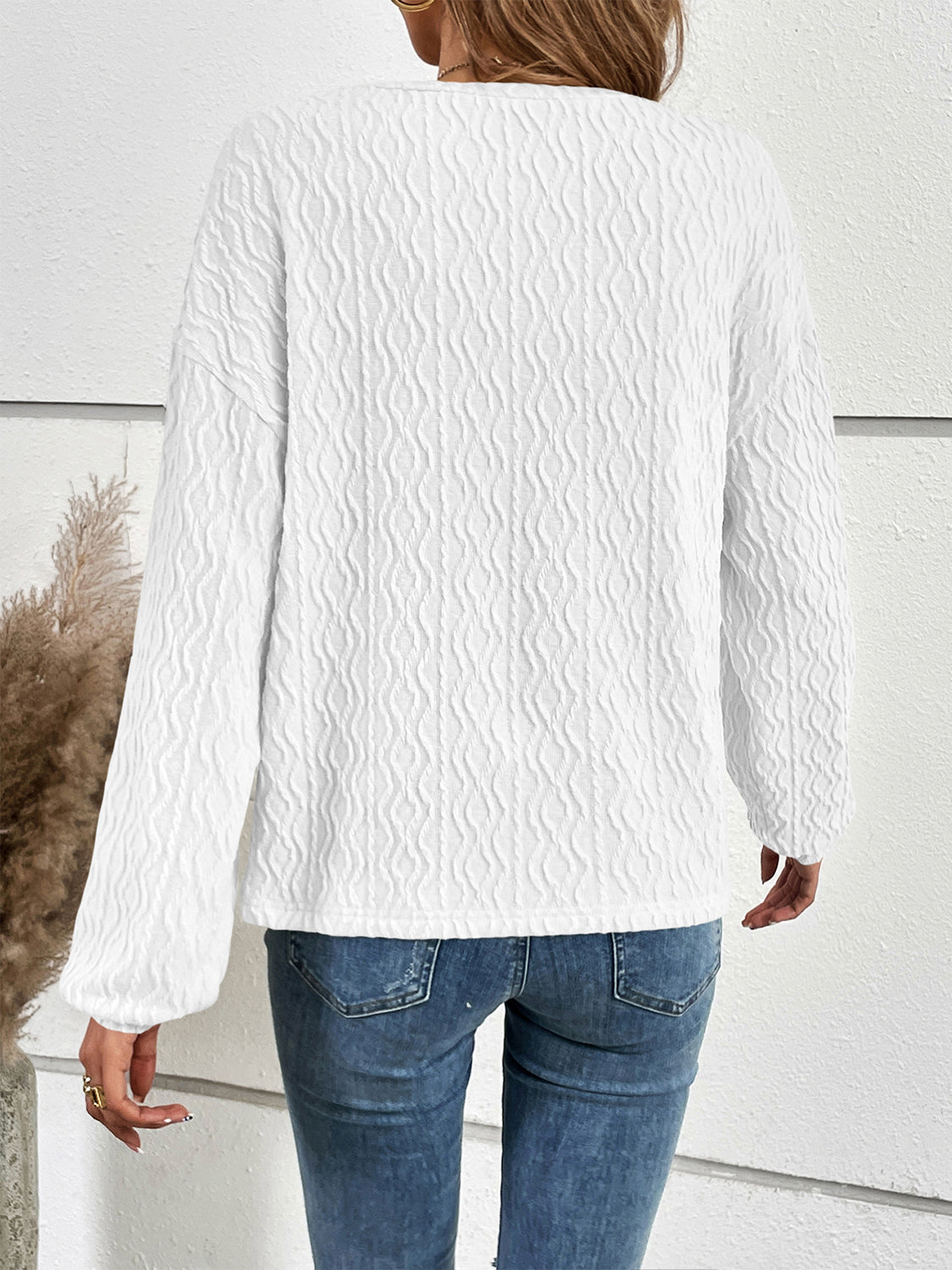 Half Button Long Sleeve Top (12)