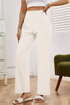 High Waist Wide Leg Pants Pockets (18)