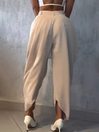 High-waisted Wide Leg Pleated Pants (6)