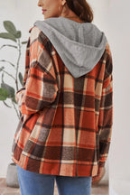 Plaid Button Up Hooded Shacket (8)