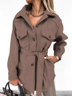 Button-down Tie Waist Coat (21)