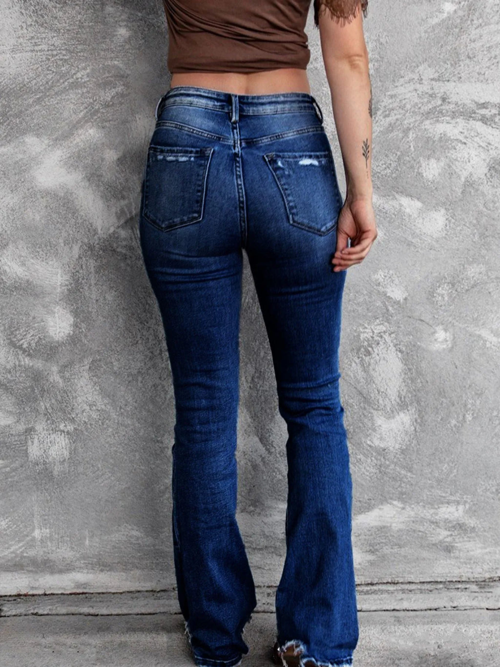 Distressed Flare Jeans (8)