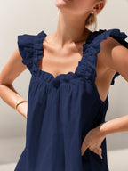 Ruffle Trim Top Shorts Set (14)