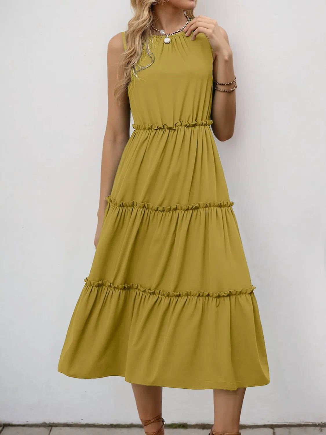 Frill Tiered Midi Dress (13)