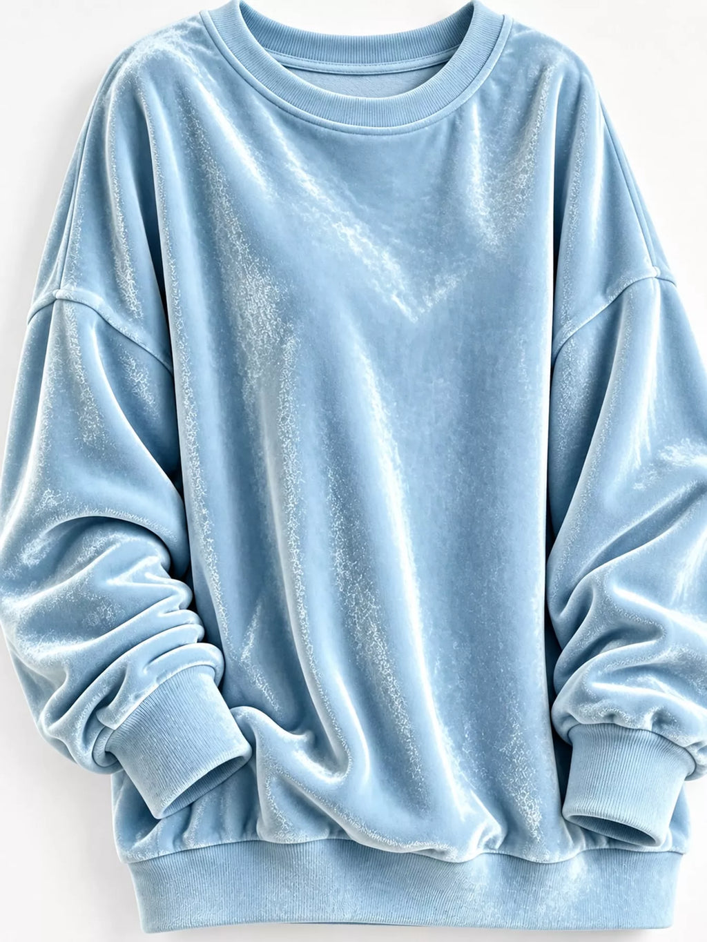 Full Size Crew Neck Drop Shoulder Sweatshirt Plus (20)