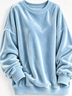 Full Size Crew Neck Drop Shoulder Sweatshirt Plus (20)
