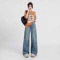 Wide Leg Jeans High Waist Baggy Straight Trousers variant CJNZ208481801AZ|CJNZ208481802BY|CJNZ208481803CX|CJNZ208481804DW|CJNZ208481805EV