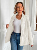 Zip Up Long Sleeve Fuzzy Jacket (8)
