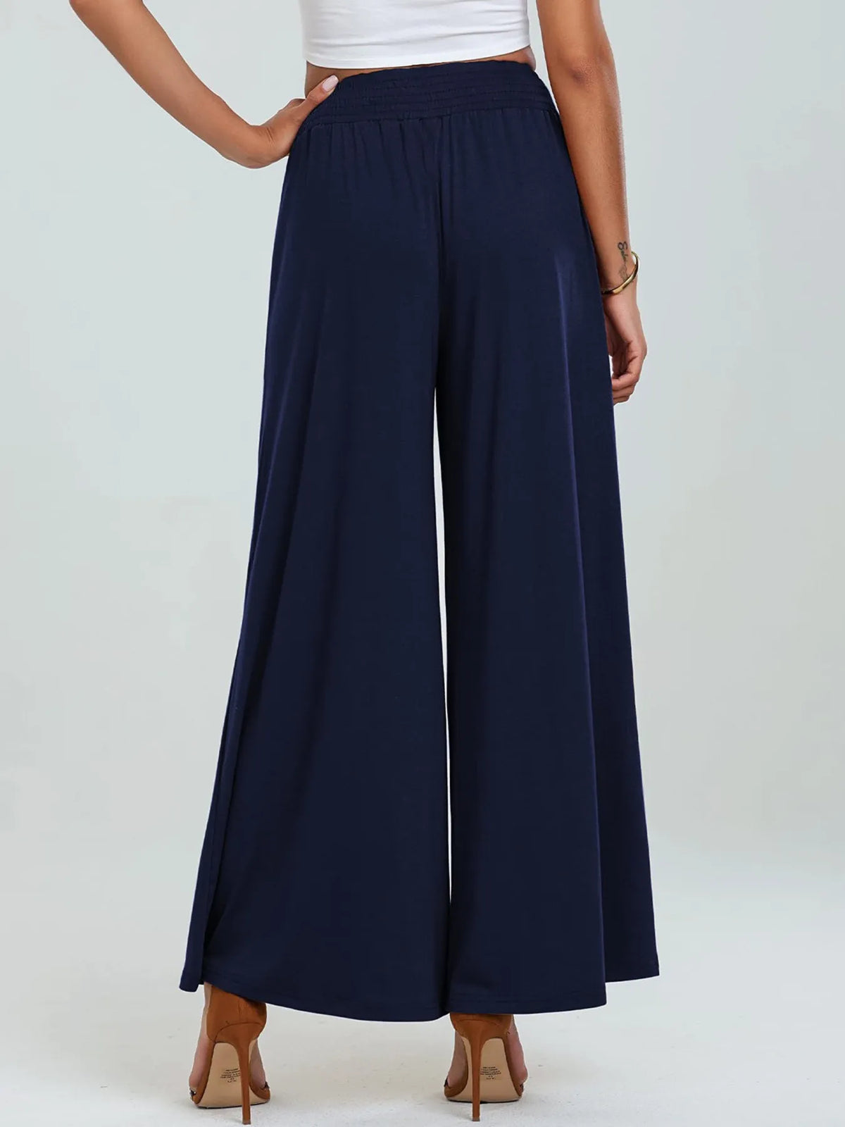 High-waisted Wide Leg Pants Pockets (14)