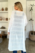 Full Size Open Front Longline Cardigan (24)