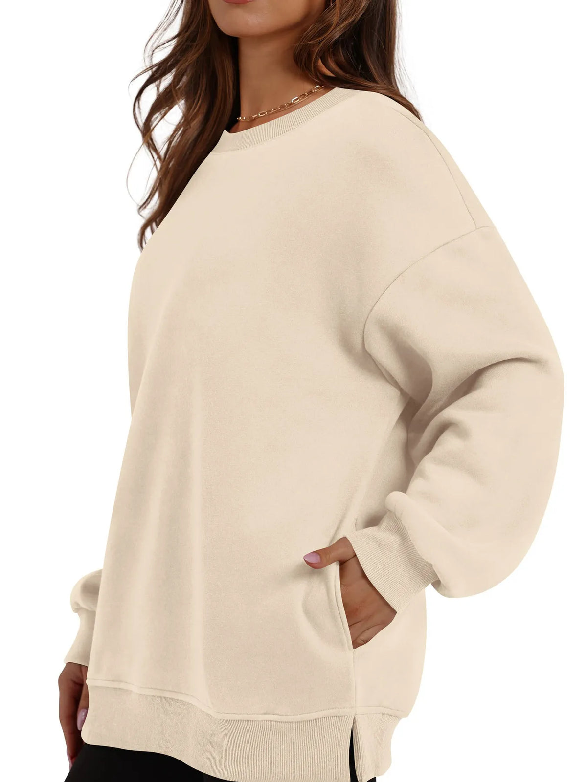 Oversized Long Sleeve Crewneck Sweatshirt (13)