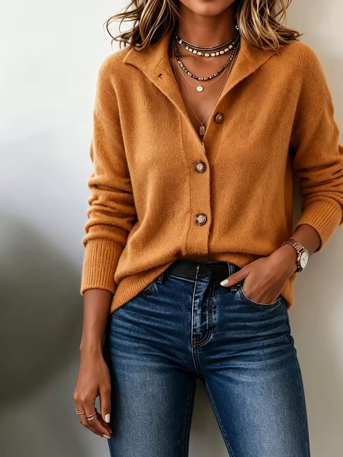 Button-down Knit Cardigan (3)