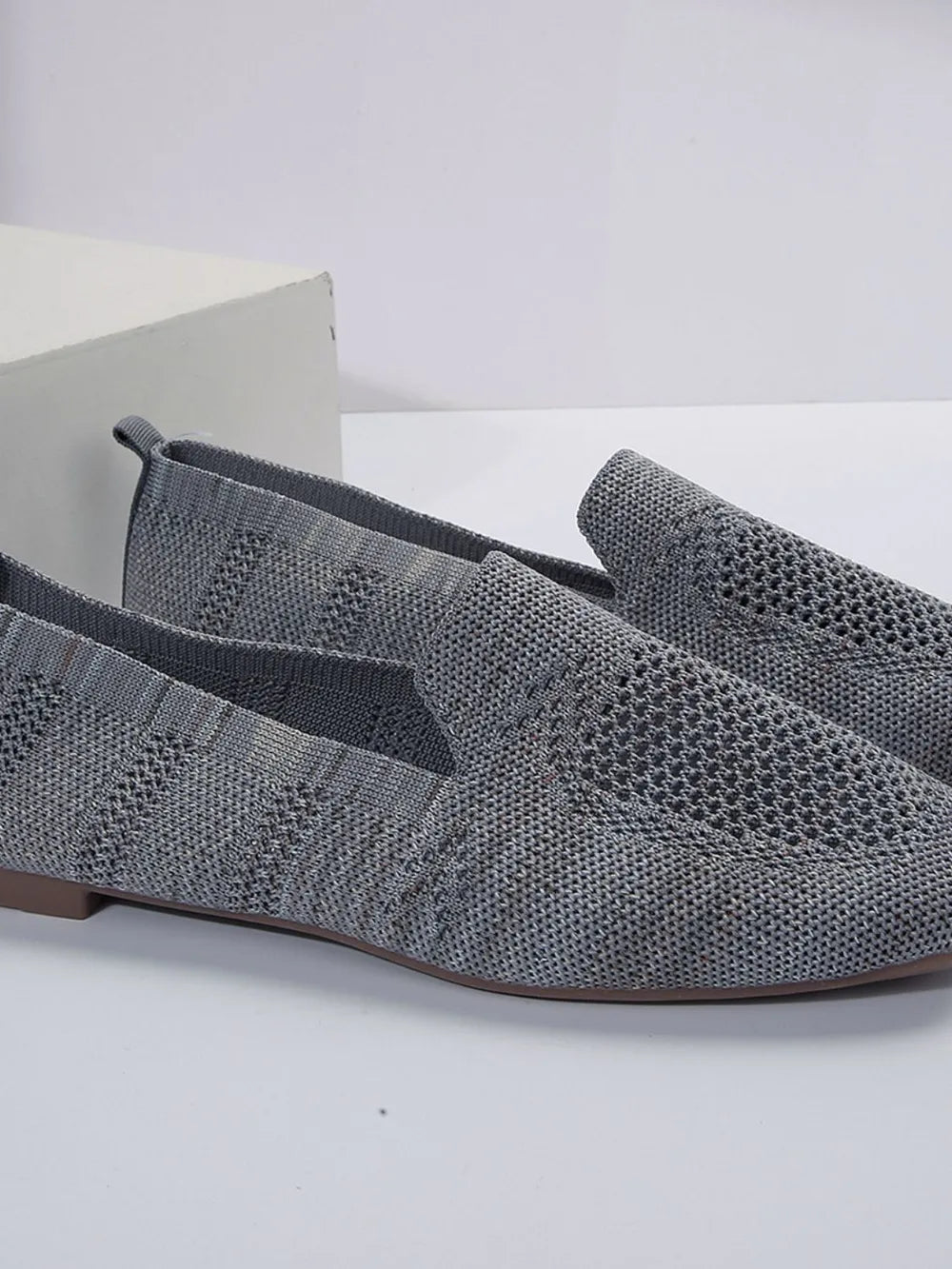 Square Toe Flat Slip-ons (10)