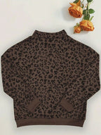 Leopard Print Quarter-zip Sweatshirt (7)