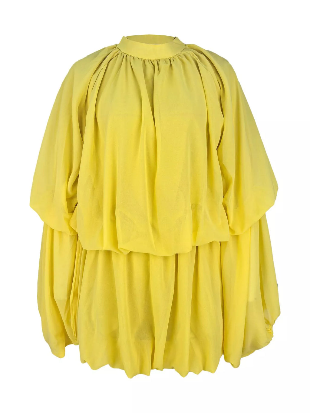 Pleated Long Sleeve Top Skirt Set (6)