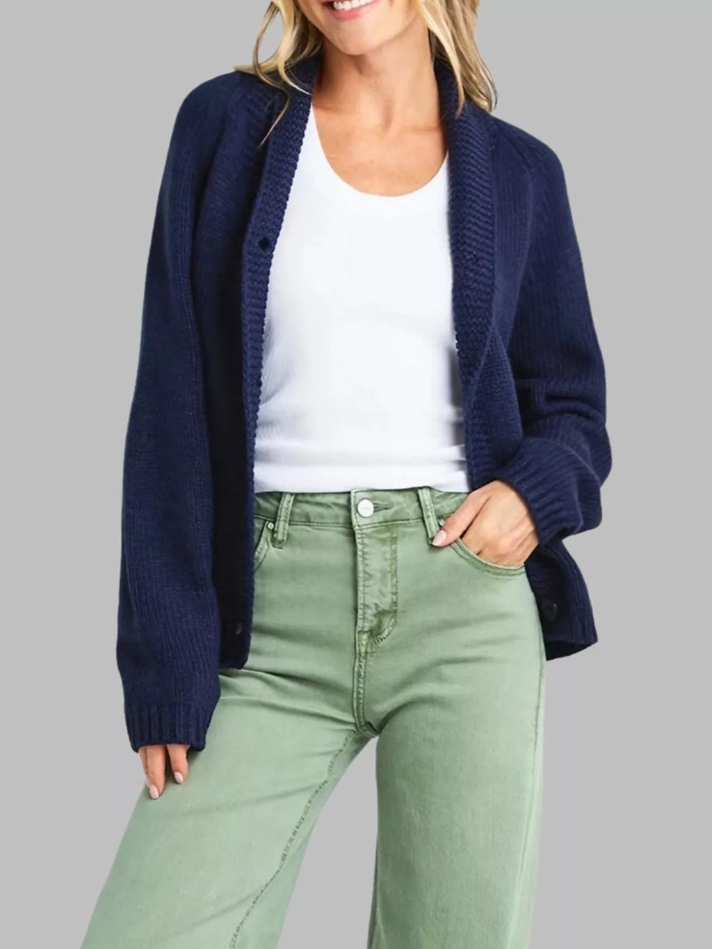 Usa Flag Chunky Knit Button-down Cardigan (6)